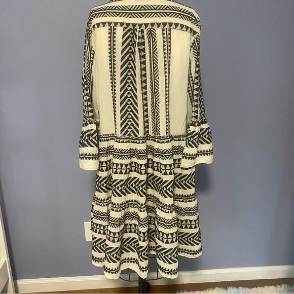 Devotion Twins Ella Black & White Embroidered Tunic Dress Mini M - Picture 9 of 12